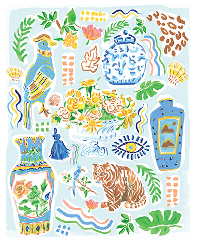 Bits and Bobbles Print