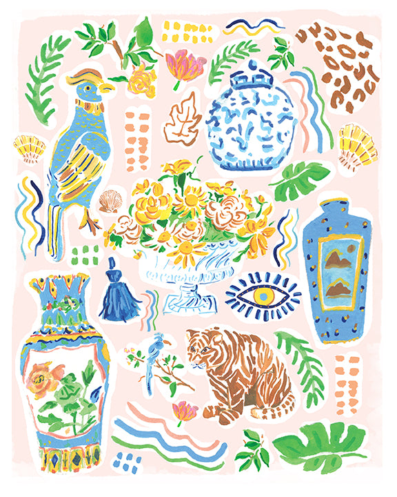 Bits and Bobbles Print
