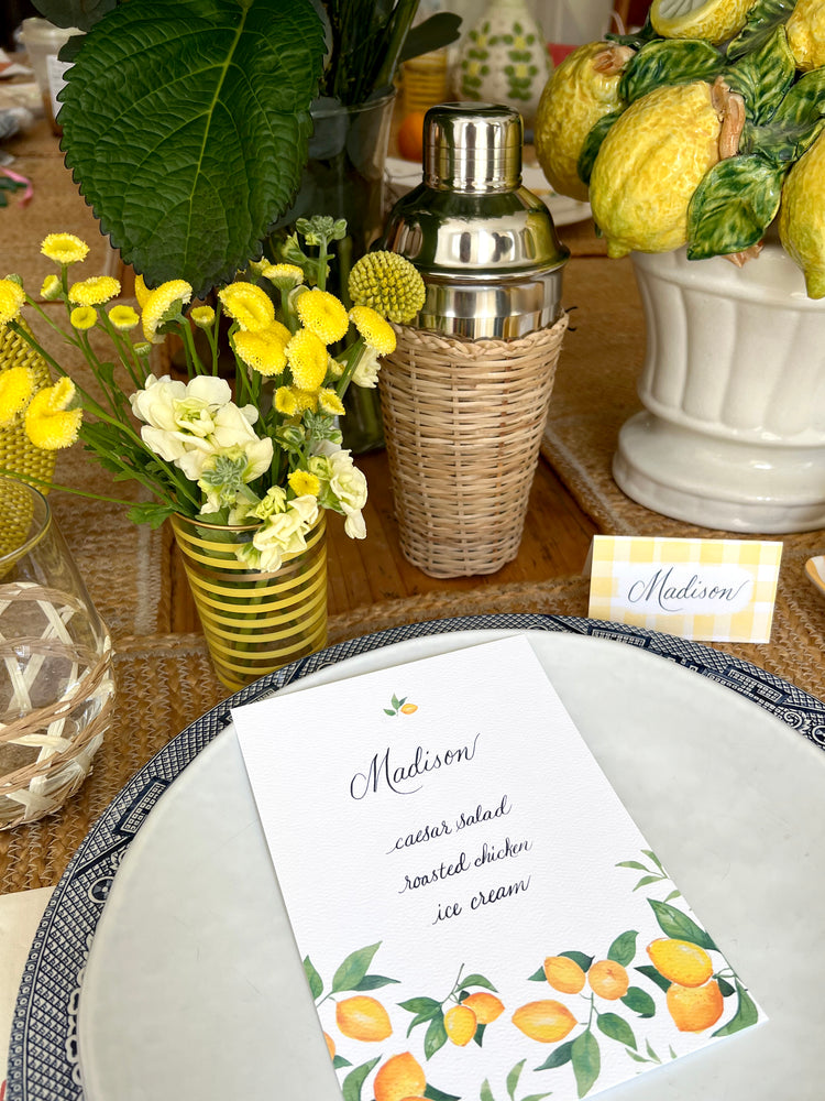 Lovely Lemons Place Cards