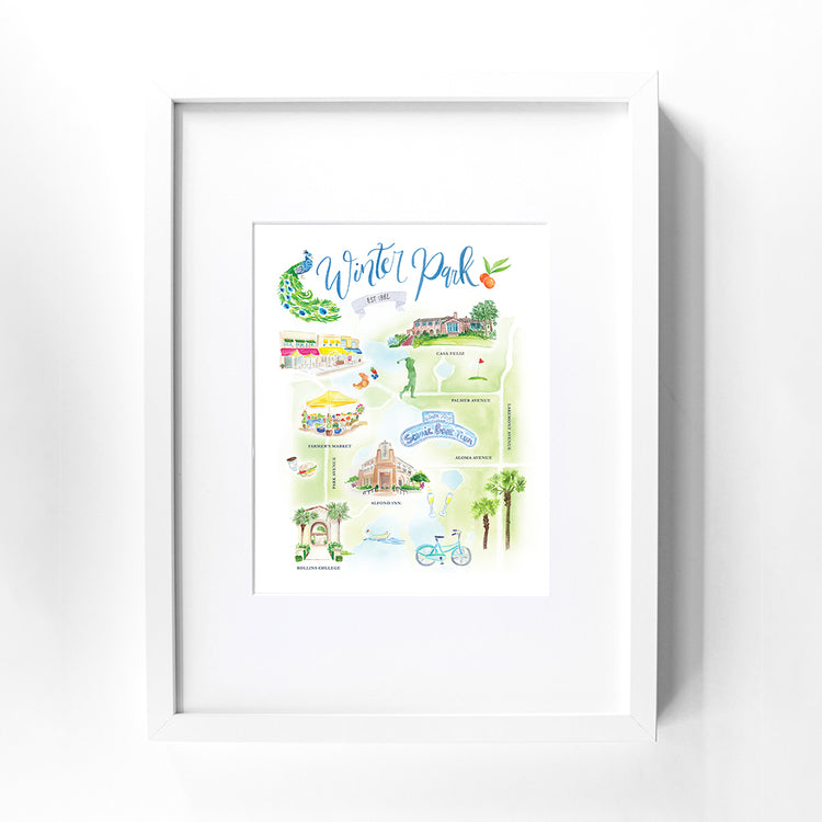 Winter Park Map Print