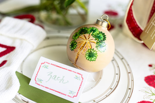 Tan Palm Tree Ornament