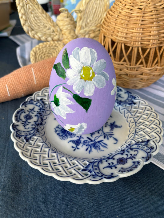 Hand Painted Daisy Spring Eggs