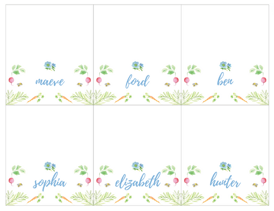 Spring Harvest Place Cards Canva Template