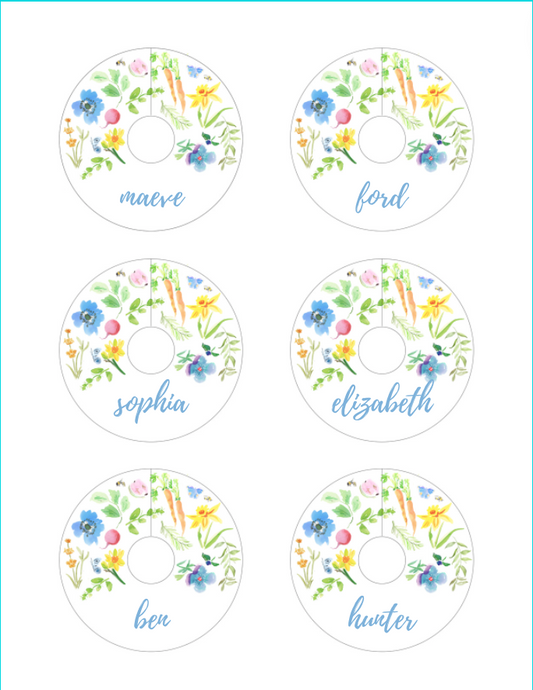 Spring Everything Drink Tags Canva Template