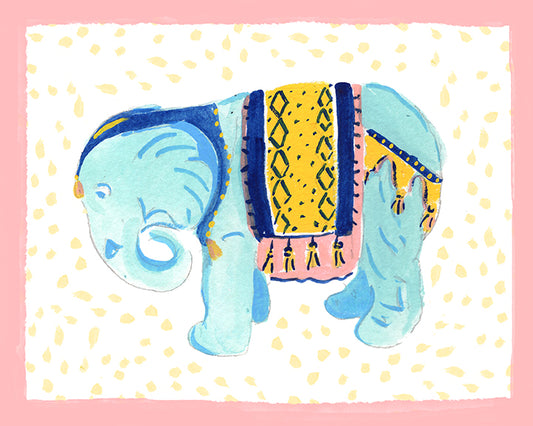 Boho Elephant Print