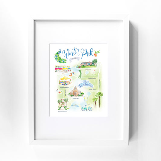 Winter Park Map Print